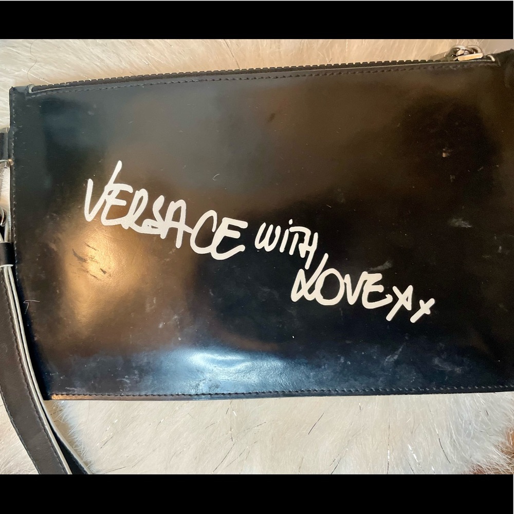 Versace with Love Black Wristlet
